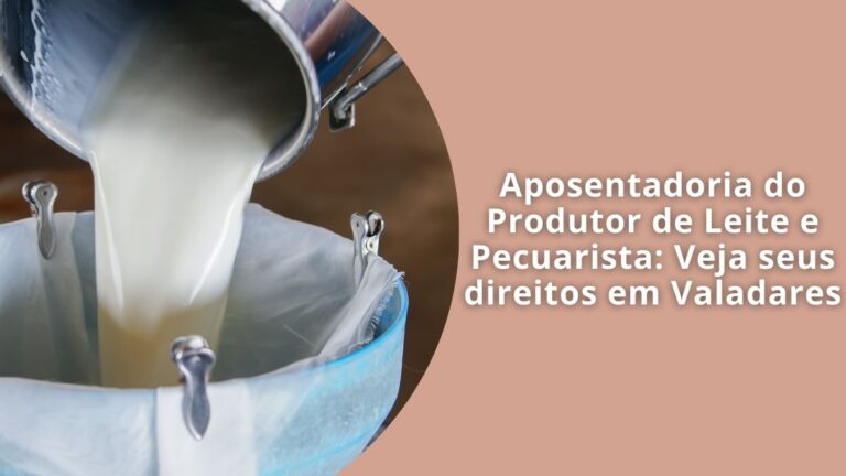 Aposentadoria do Produtor de Leite e Pecuarista Veja seus direitos em Valadares